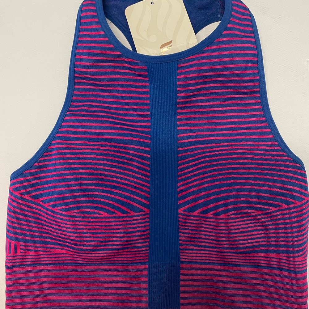 Fabletics Vibrant Striped Sports Bra